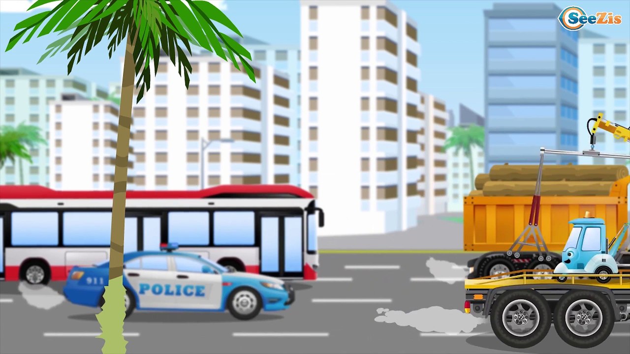 The Red Truck and The Bulldozer | Construction Vehicles | Cars & Trucks cartoons for children