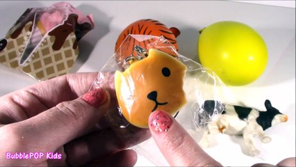 Cutting OPEN Squishy COW! HomemadeSTRESS Ball! Puni Maru Ice Cream CONE! Creamy Cookie! FUN
