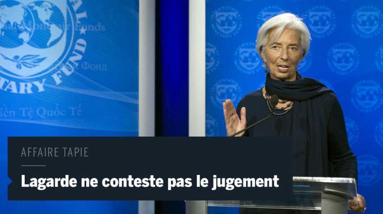 Reconnue coupable mais dispensée de peine, Christine Lagarde ne contestera pas le jugement