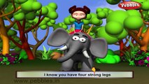 Elephant Nursery Rhyme | Animal Rhymes | Nursery Rhymes For Kids | Nursery Rhymes 3D Collection