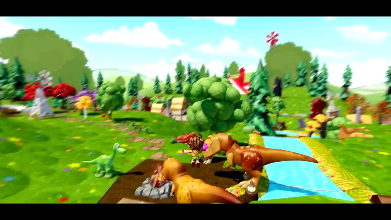 Spot have fun with The Good Dinosaur ( Arlo, Butch, Nash and Ramsey ) + Nursery Rhymes for kids