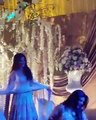 Actress Resham and Sajal Ali on the dance floor at Urwa Farhan wedding