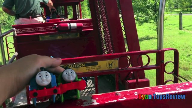 THOMAS AND FRIENDS Train Ride for kids Thomas the tank Engine Percy Ryan ToysReview