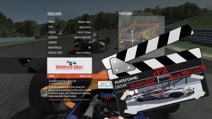 Tour de piste à Watkins glen en Bmw M6 GTLM sur rfactor2
