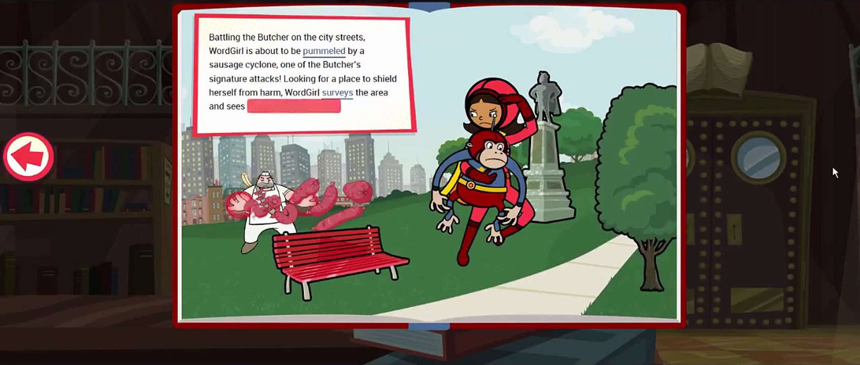 Word Girl Butcher Battle Storybook Adventure Cartoon Animation PBS Kids Game Play Walkthro