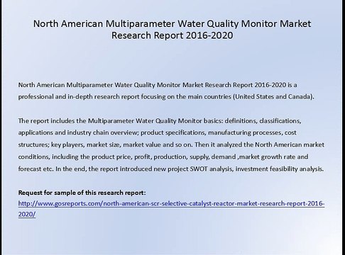 North American Multiparameter Water Quality Monitor Market Research Report 2016-2020