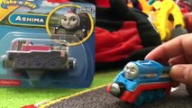 Thomas & Friends - Ashima and Thomas the Great Race Take N Play Stephen Wooden King of the Railway