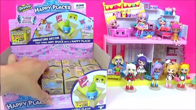 Shopkins Happy Places Toys FULL Case! Kids Surprise Toy Video, Petkins Shopkins Limited Edition Hunt