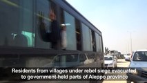 Villages under rebel siege evacuated to Aleppo province