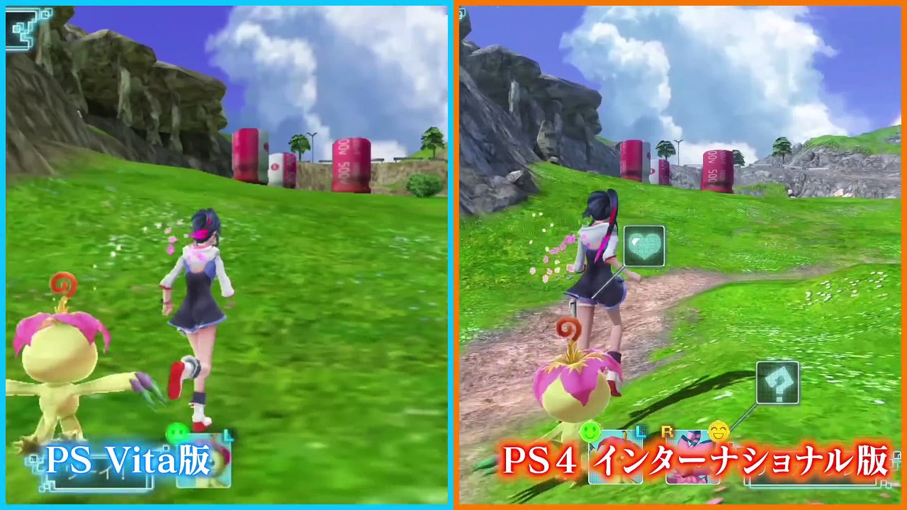 Digimon World : Next Order - Comparaison graphique PS4 & PS Vita