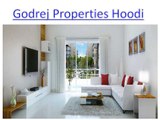 Godrej Properties Apartments in Hoodi Bangalore