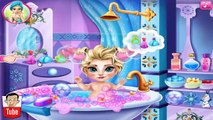 ᴴᴰ ღ Baby Princess Elsa Bath Game ღ - Frozen Games For Kids - Baby Video (ST)