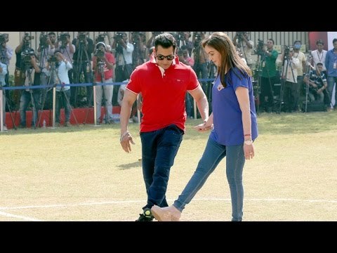 Salman Khan At The Launch Of ISL Grassroots Football Programme By Nita Ambani