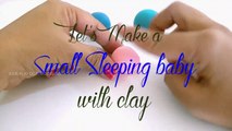 Small Sleeping Baby with Play Doh | Baby Alive Lucy DIY Play Doh Animals & Creations