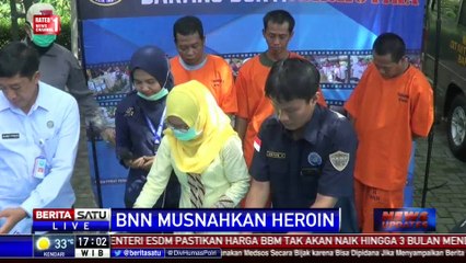 BNN Musnahkan Heroin 568,80 Gram