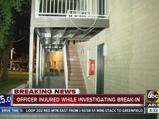 Man tased after injuring officer at a Phoenix apartment complex overnight