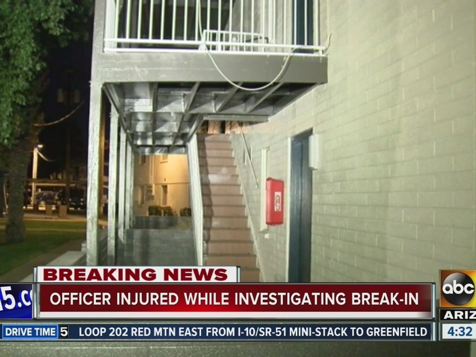 Man tased after injuring officer at a Phoenix apartment complex overnight