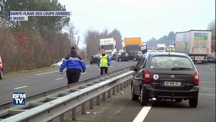 Carambolage en Vendée: les images des dégâts