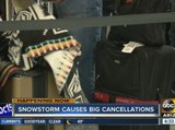 Snowstorm causes cancellations at Sky Harbor
