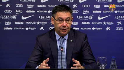 Bartomeu: "Haremos un esfuerzo para que Messi se quede en el Barça porque ésta es su casa"