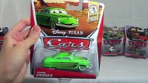 NEW new Disney Cars Diecast CHASE Miles Axelrod With Open Hood Sputter Stop Darrell Cartrip Headset