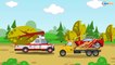 The Police Car in World of Cars | Emergency Cars Cartoon | Cars & Trucks for children