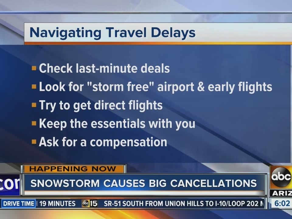 How to prepare for cancellations and delays when traveling for holidays