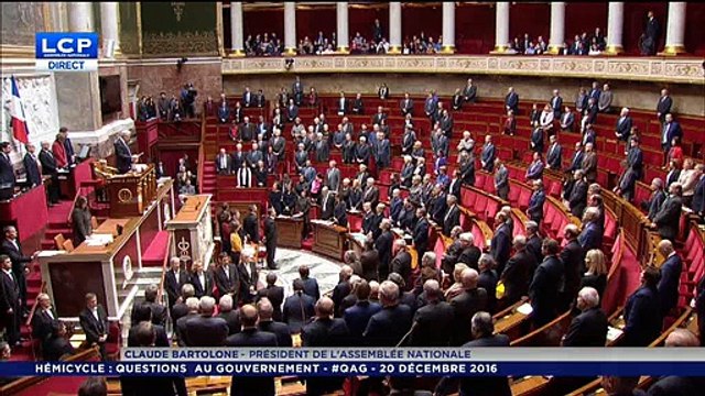 Attentat de Berlin: Les députés observent une minute de silence à l'Assemblée nationale - Regardez