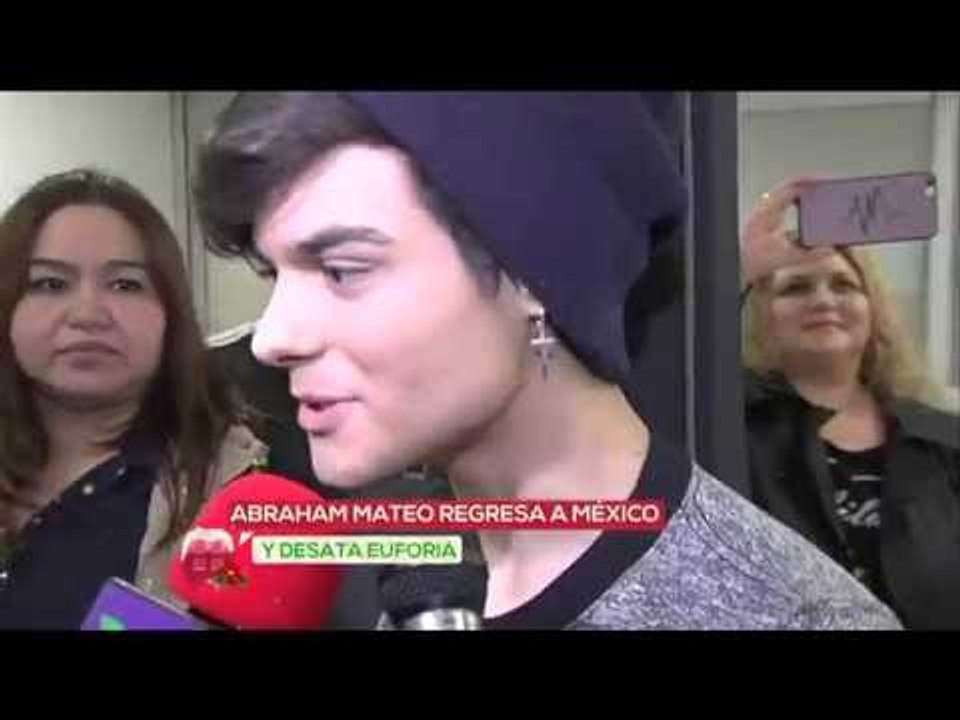 Abraham Mateo feliz de regresar a México