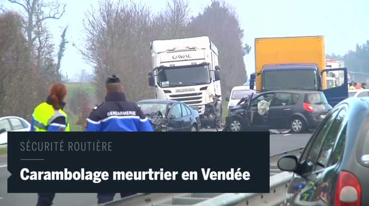 Au moins cinq morts lors d'un carambolage monstre en Vendée