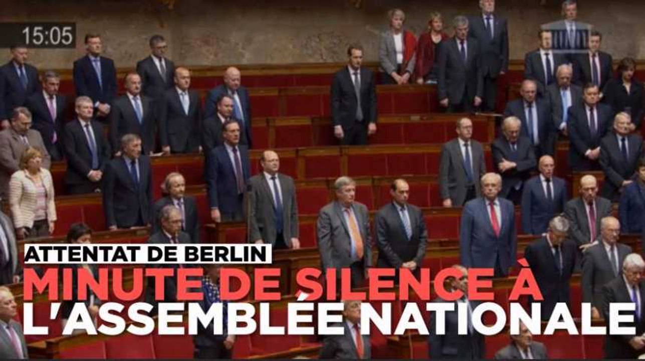 Attentat de Berlin : minute de silence à l'Assemblée nationale