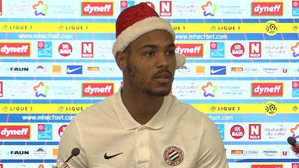 Steve Mounié avant FC Nantes vs MHSC