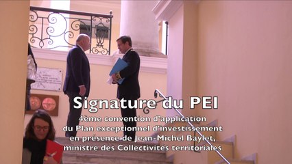 Visite de Jean-Michel Baylet et signature du PEI