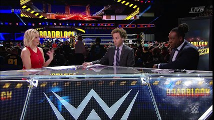 Renee Young, Sam Roberts and Booker T Segment