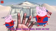 PEPPA PIG SPIDER-MAN Finger Family | Nursery Rhymes for Children | 3D Animation