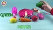 PEPPA PIG monta una frutería con sus amigas y Huevo sorpresa Aprender las frutas en inglés