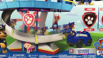 Paw Patrol Lookout Playset Chase Zuma Sky Marhall Rocky Patrulla De Cachorros Boys Toys