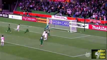 1st penalty in football history after referee consulted video technology