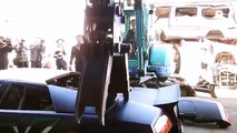 Autoridades taiwanesas destruyen Lamborghini Murciélago por no llevar matrícula