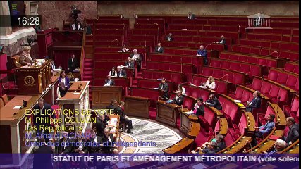 explication de vote Statut de Paris