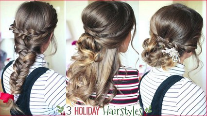 3 Holiday Hairstyles | Christmas Hairstyles | Braidsandstyles12