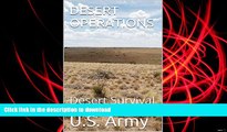 Hardcover DESERT OPERATIONS: Desert Survival On Book