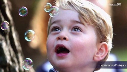 Prince George Opens His Gifts Early