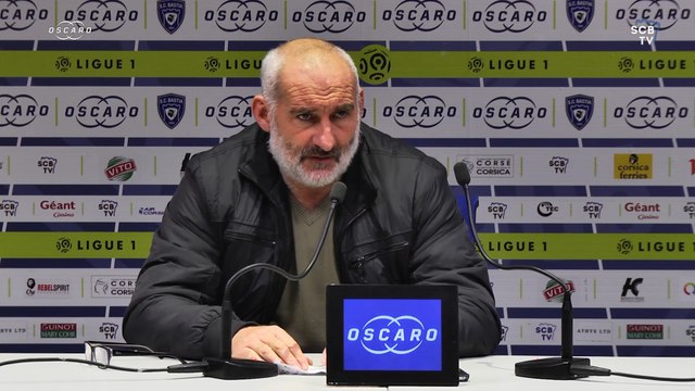 Bastia-Marseille : Conf. d'avant-match de F. Ciccolini