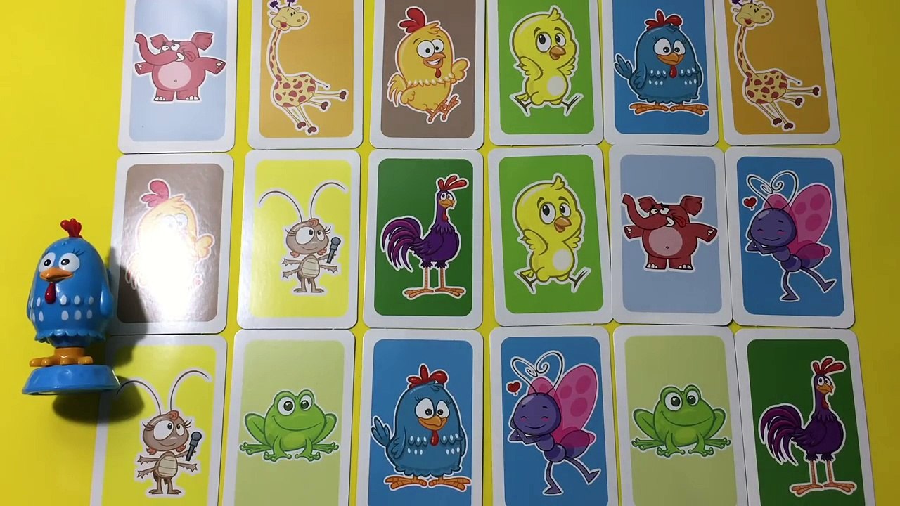 Galinha Pintadinha 9 personagens Brinquedo Jogo da Memoria video completo