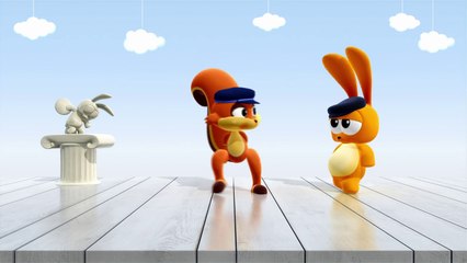 Greek Dancing Rabbit and Squirrel