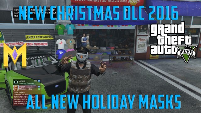 GTA 5 Online DLC - NEW Holiday Masks NEW Christmas DLC 2016 ALL New Masks Christmas 2016