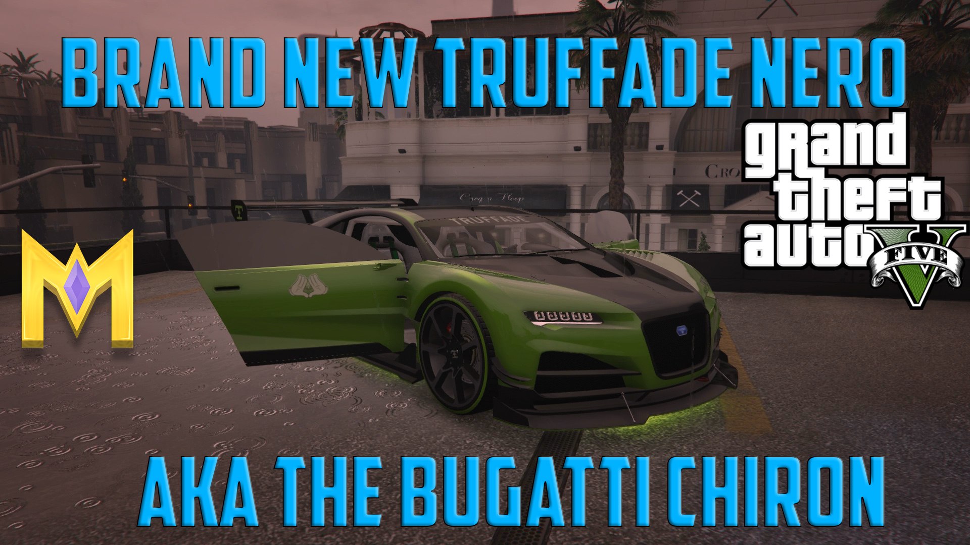 Gta 5 Online Dlc New Truffade Nero Aka The Bugatti Chiron Gta 5 Import And Export Video Dailymotion