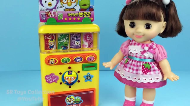Pororo Talking Toy Vending Machine with Baby Doll Minions Tayo 꼬마버스타요 뽀로로말하는자판기