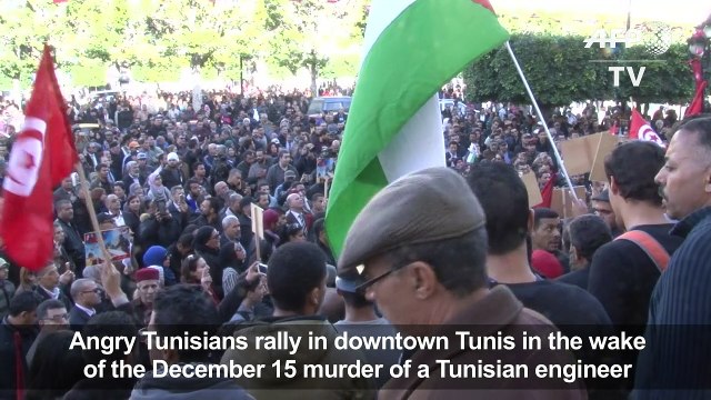 Angry protest in Tunis after murder of Tunisian engineer